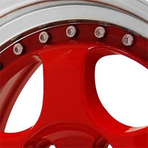 New 15x7 5 4x100 Konig Candy Red Wheels Rims