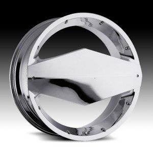 26 inch Vision Morgana Chrome Wheels Rims 6x135 30