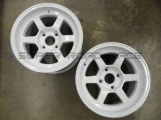 V2 Competition Wheels White Drag 13x8 4x100 Integra Miata Civic Honda