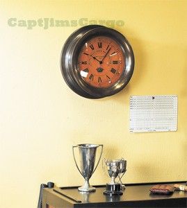 This nautical Ships Bulkhead Clock is brand new and is very skillfully