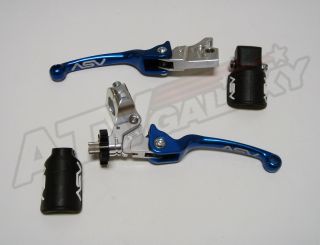 ASV Blue F3 Brake Clutch Levers Kit Suzuki LTZ400 Z400 03 04 05 06 07