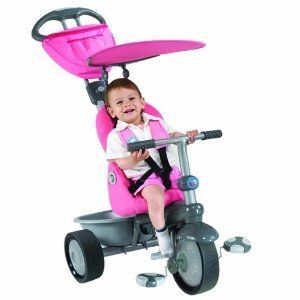 in 1 Smart Trike Recliner Pink with Raincover 6 mths 4yrs New