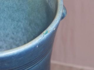 Weller Art Pottery Cornish Sea Blue Vase TLC