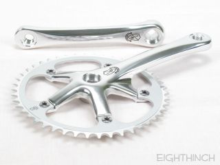 Eighthinch Fixie Fixed Gear Track Crank Crankset 165mm Silver