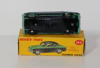 Dinky Toys 165 Humber Hawk Black Green No Lic Plte