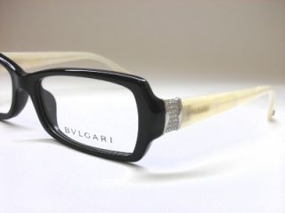 New Authentic Bvlgari BV 4045BA 5138 Black Motherpearl Eyeglasses