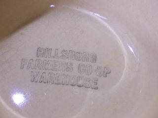 Vintage Watt Bowl Hillsboro Wi Advertising Souvenir