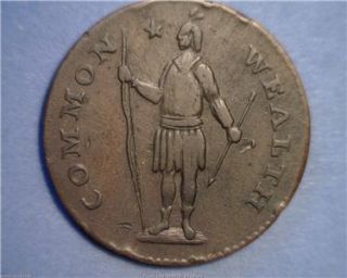 6280 RYDER10 L 1788 Massachusetts Cent Colonial Copper Coin