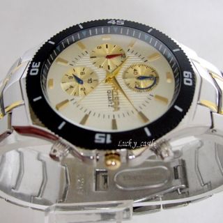 Trendy Mens Designer Stainless Steel Quartz Wrist Watch