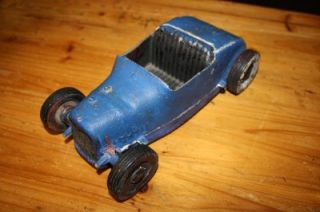 Vintage All American Hot Rod Tether Car 31 Ford Hot Rod Metal Toy Car