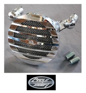 Cycle Kraft Billet Polished Ribbed Velocity Air Stack for Harley EVO