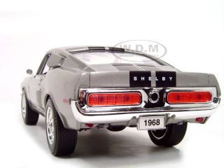 1968 Shelby GT500 KR Silver 1 18 Scale Diecast Model