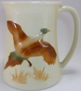 Vintage Porcelier China Pheasant Pattern Wildlife Mug as Is