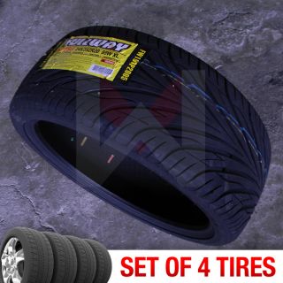 Set of 4 New 245 35R20 Fullway HP198 Tire Package 245 35 20 2453520