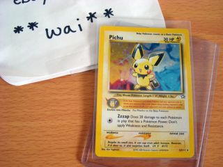 Pokemon Trading Card Game Pichu Neo Genesis 12 111 Holographic Mint 12