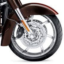 Harley Davidson Agitator Wheel Mirror Chrome Front 19