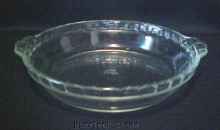 Pyrex Pie Dish Fluted Rim Clear Glass 9 228 Vintage