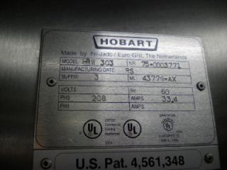 Hobart Rotisserie Oven w Warming Base HRW 303 PH3