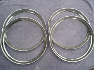 1947 1948 Ford Stainless Wheel Rings Smooth 15