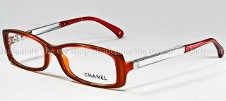 New Authentic Chanel Eyeglasses Frame 3177 1186 Burgundy Red