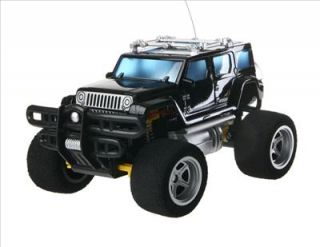 New 4 Channel Remote Control Off Road Car with Blue Light Toy Black