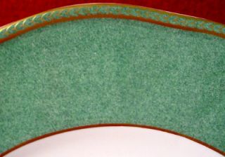 Wedgwood China Crown Emerald pttrn Bread Plate