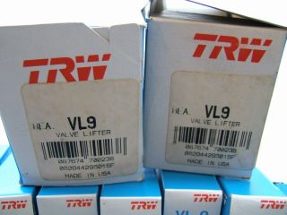 TRW VL9 Hydraulic Valve Lifters Ford FE 390 427 428 V8 HT2083B