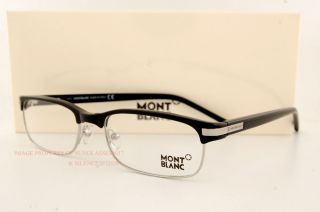 New Mont Blanc Eyeglasses Frames 309 001 Black Gunmetal for Men