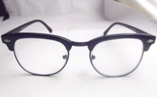 Vintage Retro Black Unisex Shurons Eyeglass Frames Spectacles Eyewear