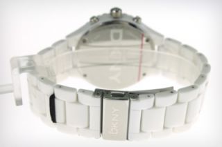 DKNY White Ceramic Chronograph Ladies Watch NY8187