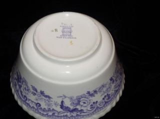 RARE Vintage Copeland Spode Mayflower Cranberry Bowl $180 Value