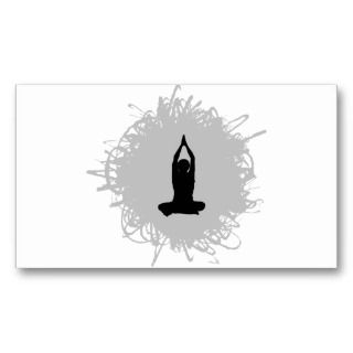 Yoga Scribble Style Business Cards