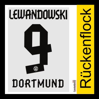 Borussia Dortmund Trikot / Jersey   Flock Robert Lewandowski Home 2012