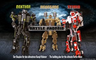 Bauanleitung Roboter Storm™ aus LEGO® Custom Battle Android, ähnl