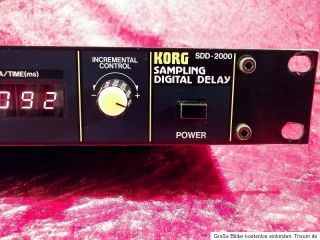 Vintage Rare Korg SDD 2000 Sampling Digital Delay Chorus Flanger