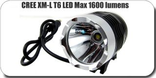 CREE XML 1600Lm T6 LED Bicycle Light HeadLight headLamp