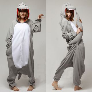 Japan Cosplay Costume KIGURUMI Pajamas Blue Pink Stitch Chicken Cow