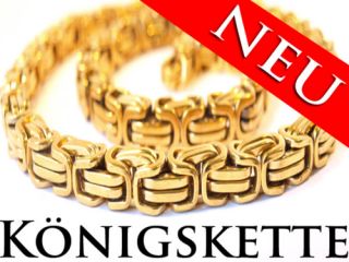 Königskette massiv Gold 18 Karat Pl. 6x6 Juwelier Qualität