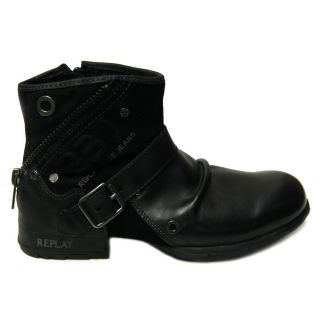 Replay Stiefel Boots Herren RU010009L Clinic Black
