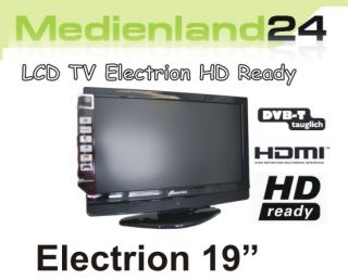 19 Zoll LCD TV Electrion Fernseher HD ready mit HDMI