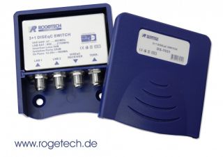 Rogetech DiSEqC Schalter 3x1 HD DIGITAL TOP