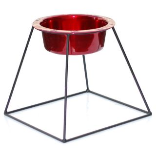Platinum Pets Pyramid Stand with Stainless Steel Bowl   Dog   Boutique
