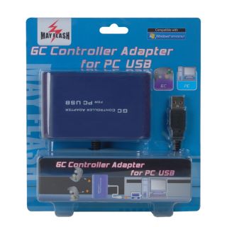 GameCube GC Controller USB Adapter Dual Port for PC notebook Windows