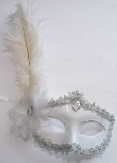 Venezianische Maske Karneval Gesichtsmaske Feder Blume