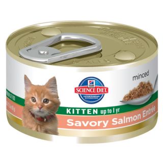 Hill's Science Diet Healthy Development Savory Salmon Entre Minced Kitten Food   Food   Cat