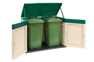 Gerätebox, Aufbewahrungsschuppen Mülltonnenbox Gartenbox