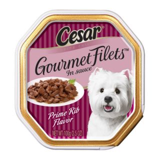cesar canine cuisine Prime Rib Flavor Gourmet Filets in Sauce   Sale   Dog