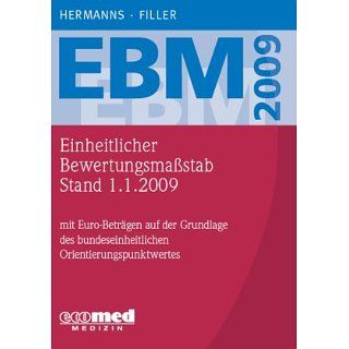 EBM 2009, Stand 1.1.2009 Mit Euro Beträgen auf der Grundlage des