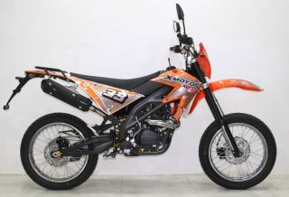 SBF 33 125cc/4Takt EEC Enduro Cross Dirt Bike Orange 
