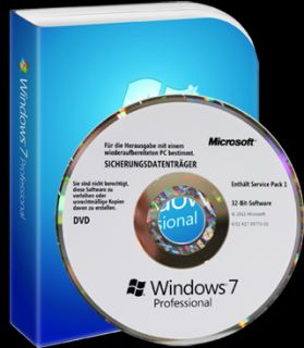 Windows 7 Professional 32 Bit Mar Hologram Deutsch DVD (BOX)